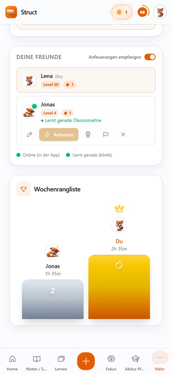Struct App: Zusammen lernen